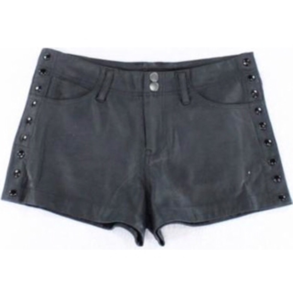 SOLD - Black “leather” shorts